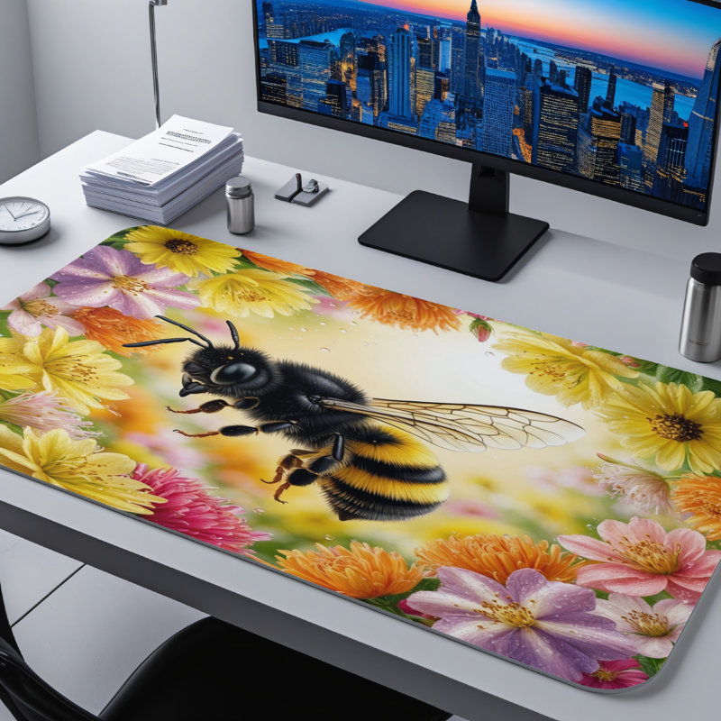 Polyester Desk Pad, 14.4x12.1
