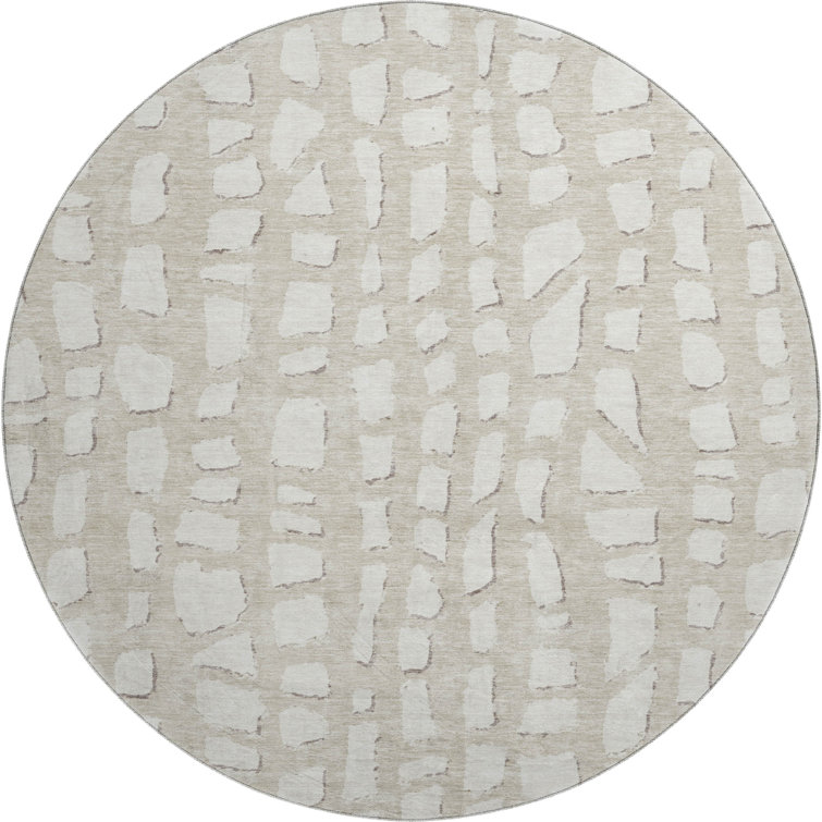 Premium Machine Washable Prisco Beige Rug