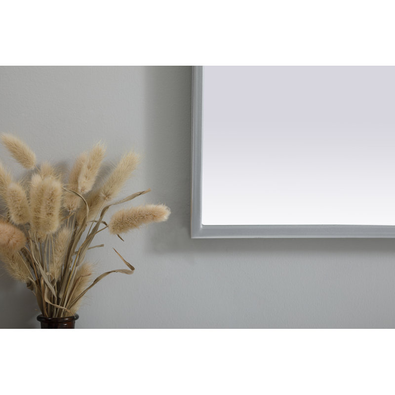 Sabine Metal Arch Wall Mirror, Silver, 30" x 24"