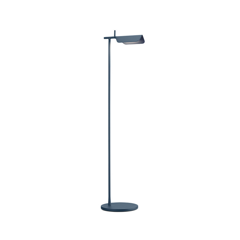 Tab LED Task Floor Lamp, Matte Blue