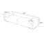 Banc long en cuir et chambre à coucher en cuir Coffee-112313480-112313482