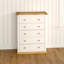 Indie 90 cm W Chest of 5 Drawers-16440506