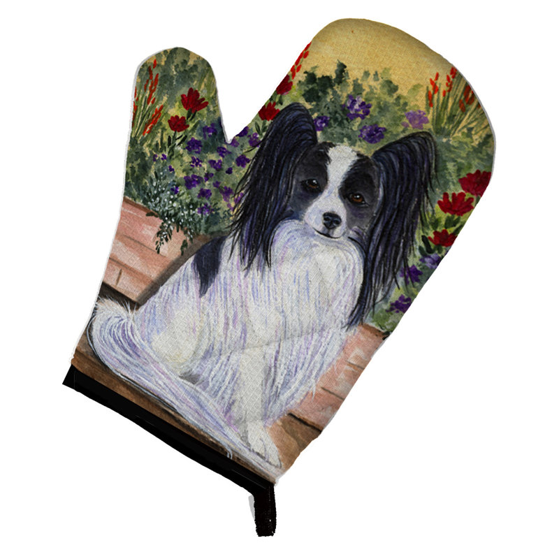 Caroline's Treasures Papillon Polyester Oven Mitt