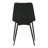 Waroona Contemporary Upholstered Dining Chair with Black Metal Legs-33349756