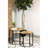 Natural And Black 2-Piece Nesting Table.