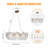 8 - Light Dimmable Chandelier