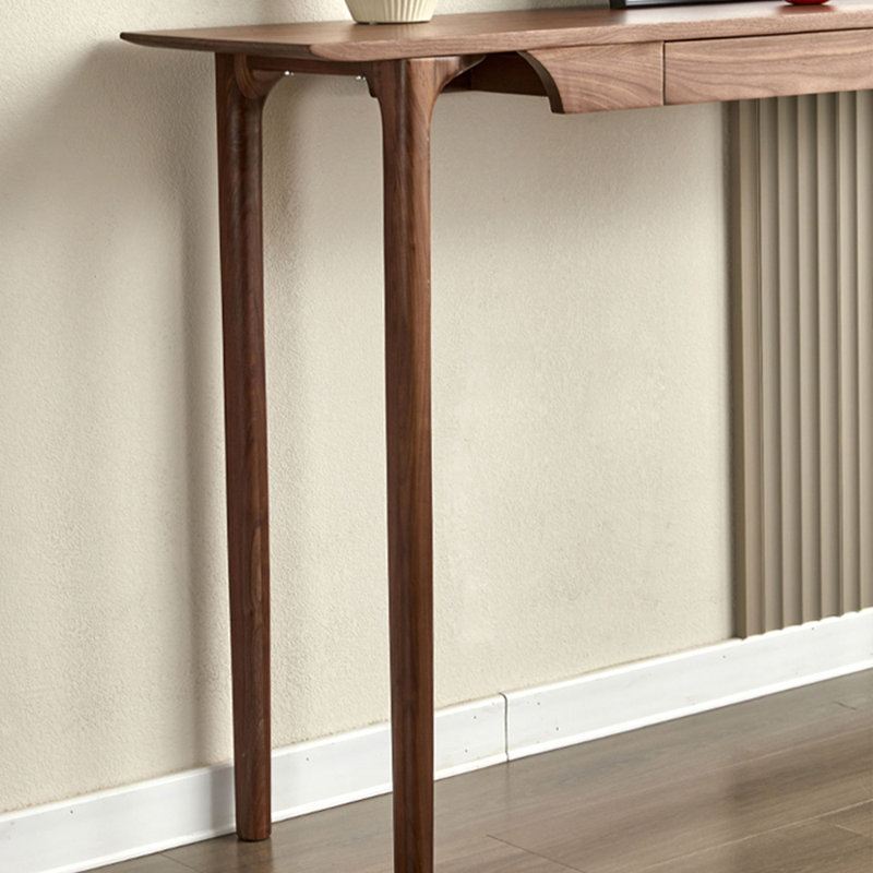 Console brune de style chinois simple, H 35,4 po x l 47,2 po x P 13,8 po