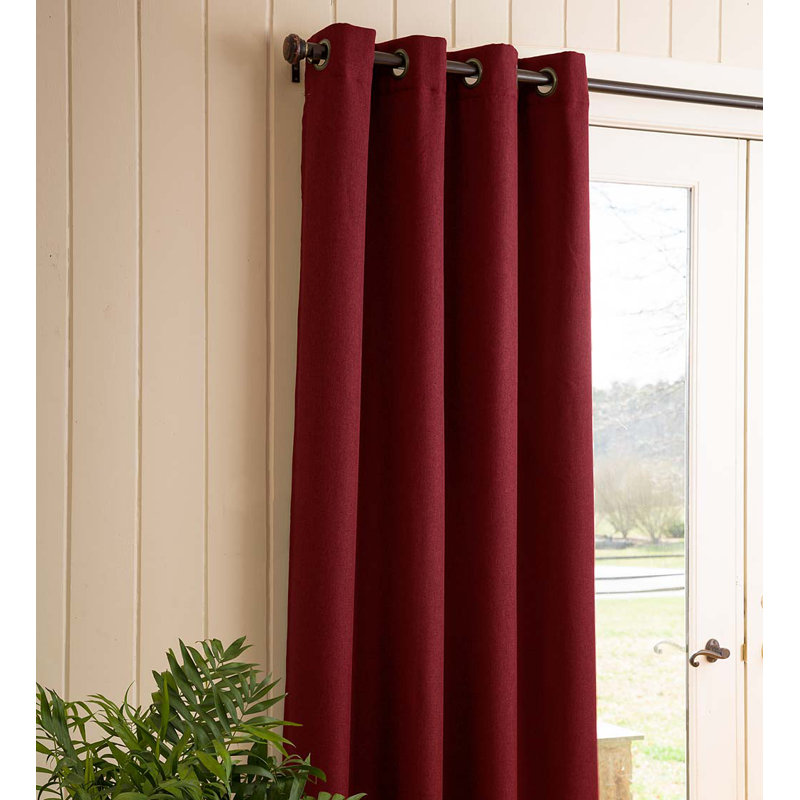 Ruby Polyester Room-Darkening Tailored Window Valance