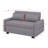 55.1" Pull Out Sleep Sofa Bed Loveseats Sofa Couch With Adjsutable Backrest And Storage Pockets, 2 Soft Pillow And USB Ports-866316348
