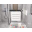 Meuble-lavabo mural de style transitionnel avec tiroirs 24 po Ivanees Blossom