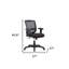 Chaise de bureau noire pivotante réglable