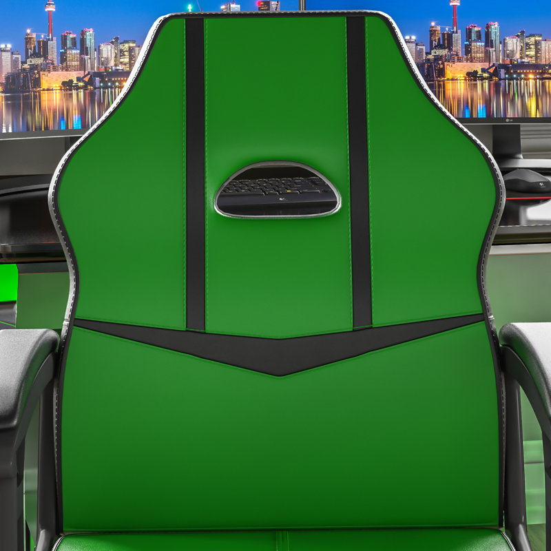 Muskoka Gaming Chair, Office Computer Chair Adjustable, UKFR Certified, Green