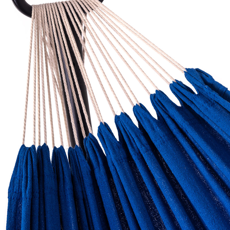 Hamac double classique Glanderven avec support, Bleu foncé