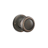 Privacy Rope Knob with Ribbon & Reed Rose