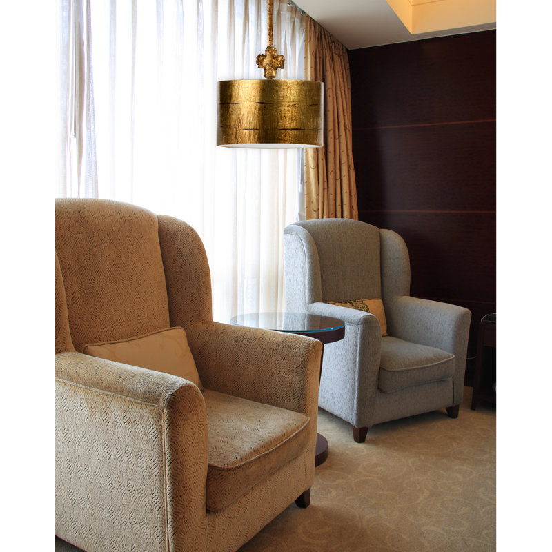 Celeste 1 - Light Drum Pendant, Aged Gold