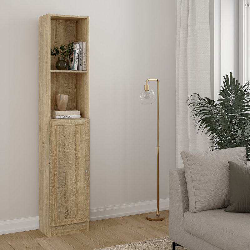 Basic 203.2cm H x 40.6cm W Bookcase, Oak