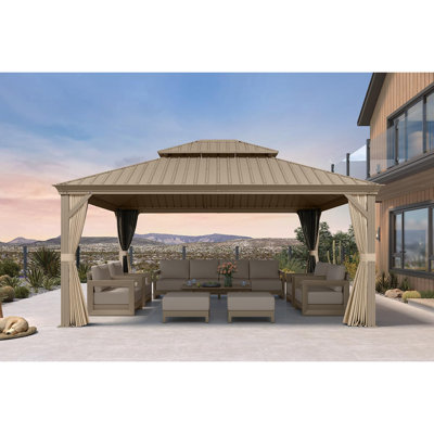 Olefin 8 - Person Patio Conversation Set with Cushions