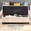 Banc de rangement repose-pieds