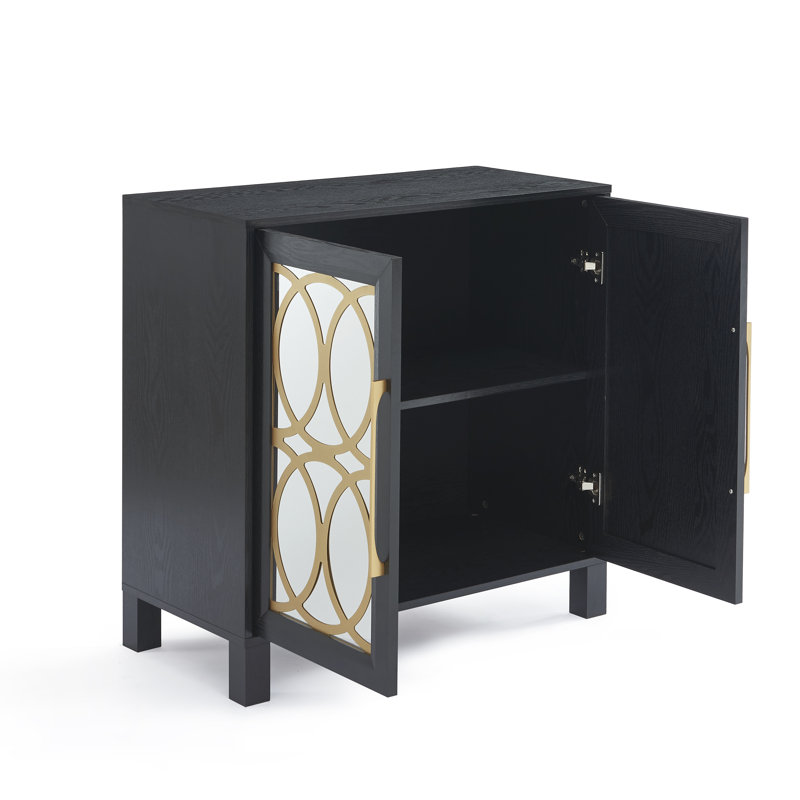 Luthur Accent Cabinet, Black