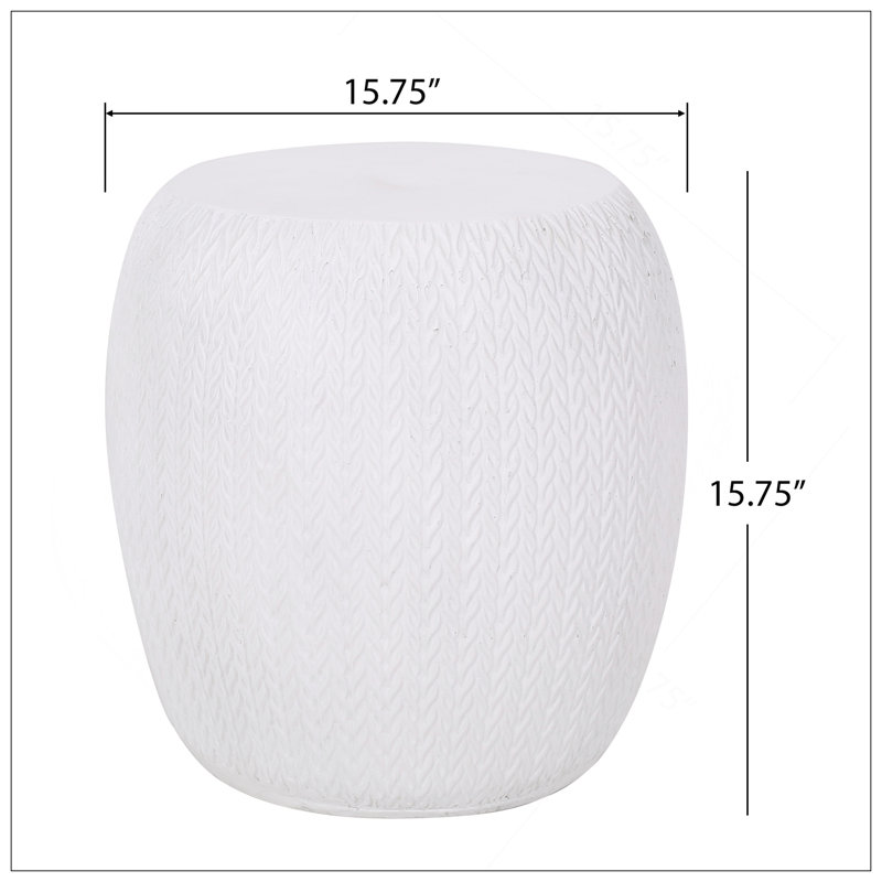 Table d'appoint d'extérieur en béton léger