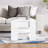 Wesleyan Manufactured Wood Frame Single Coffee Table with Storage-1520214600
