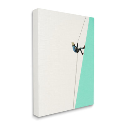" Modern Mountain Climber Abstract Simple Shape Design " by Cassia Beck