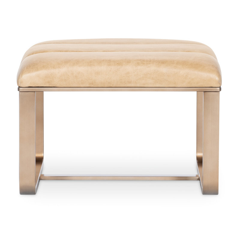 CC Leather Ottoman