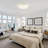 4-light 17.71” Creamy White Linen Color Flush Mount Light
