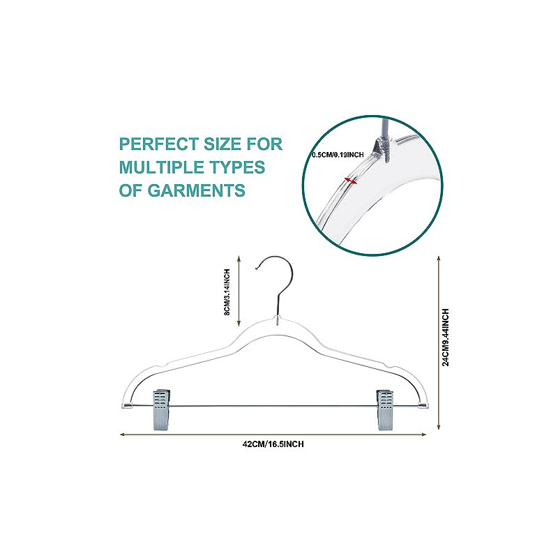 Plastic Hangers With Clips
