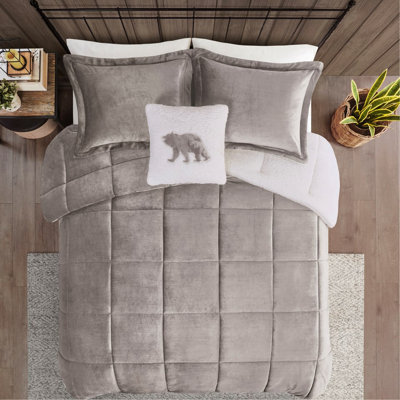 Très grand luxe à l'édredon, duvet gris 18 po x 18 po, confortable, lavable à la machine
