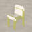 4-Pack Modern Striped Color Block Chairs with Waterproof PP Seat and Sturdy Metal Legs for Indoor and Outdoor Use