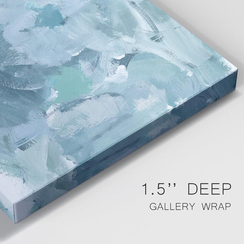 Soft Teal I - Wrapped Canvas Print, 12" H x 8" W x 1" D
