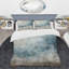 Ensemble de housse de couette Beige Blue Ocean Storm I - Abstract Shapes-107147307