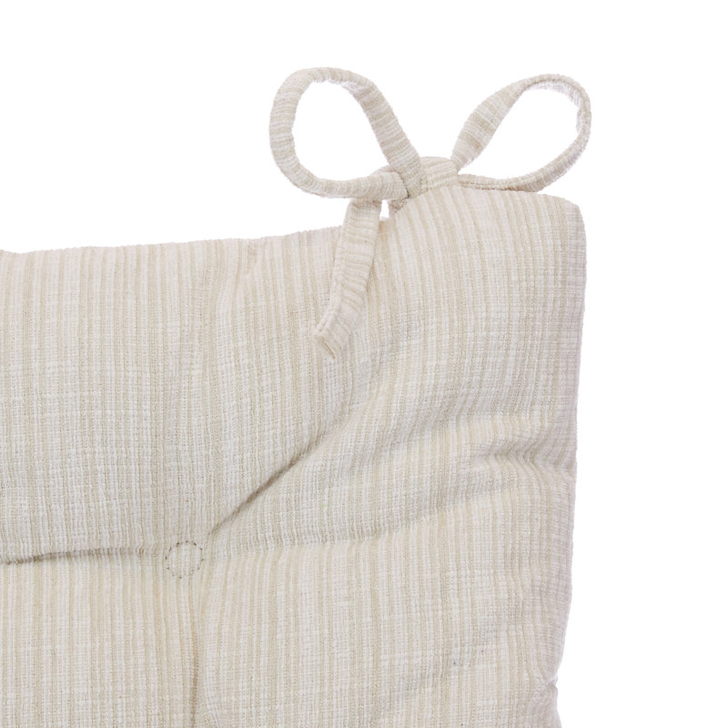 Ensemble de coussins de chaise berçante antidérapants, Crème