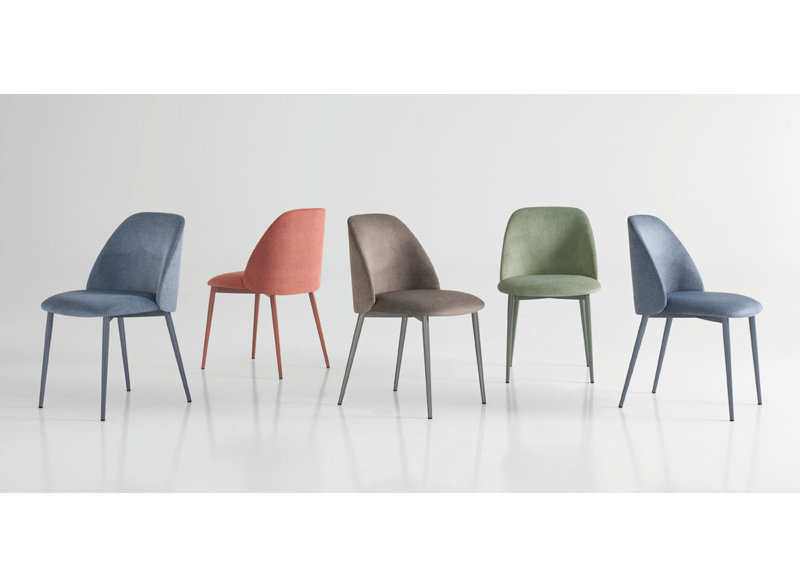 Prelude Upholstered Dining Chair, Vella Peppercorn