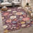 Machine Washable Indoor/Outdoor Chantille ACN2945 Floral Rug-128961556