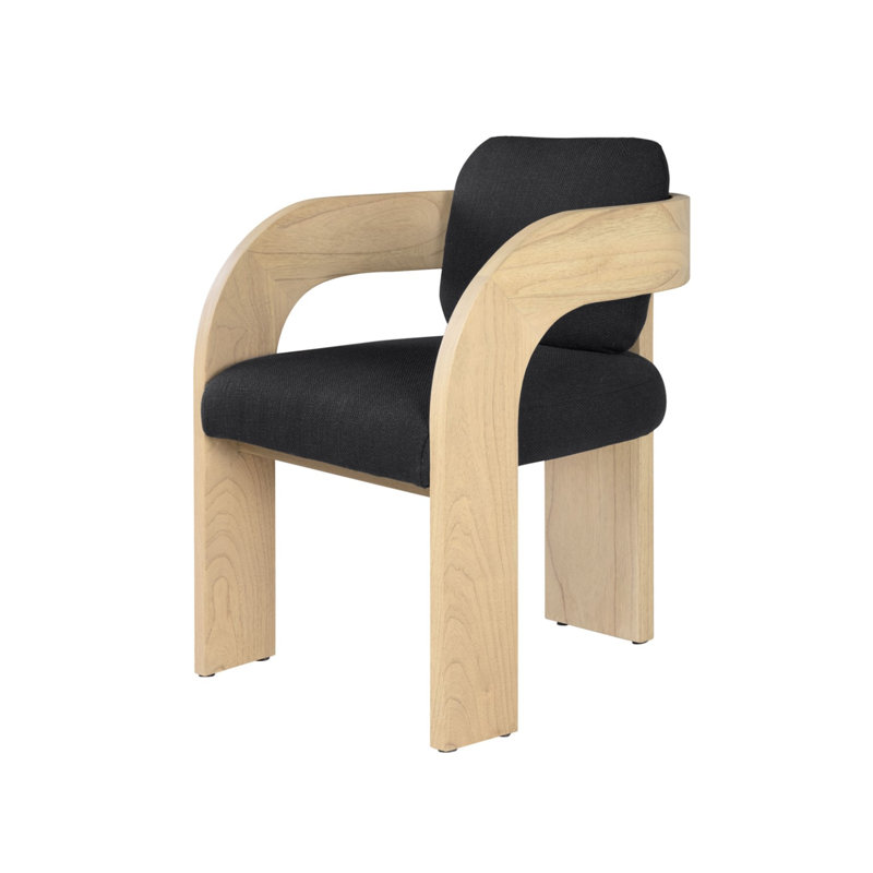 Maravi Dining Chair, Natural, Black