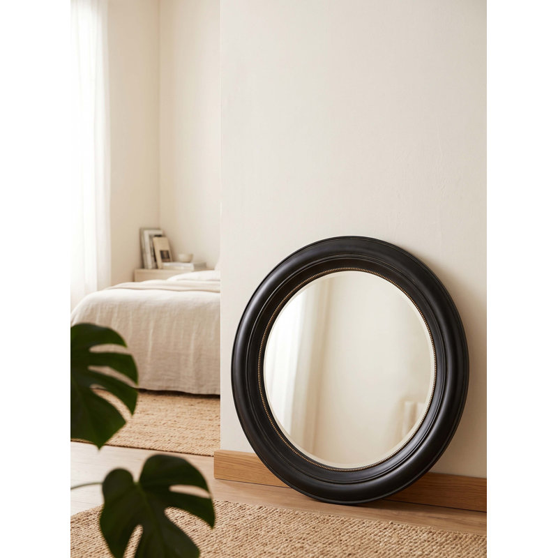 Miroir rond 20,5 x 1,4 x 20,5 po, miroir décoratif pour meuble d'entrée de salon ou de salle de bain