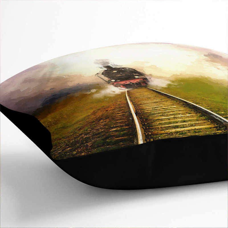 Square Throw Cushion, Black, 55cm H x 55cm W x 20cm D