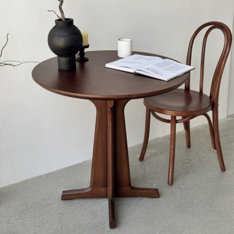Walnut Round Solid Wood Dining table
