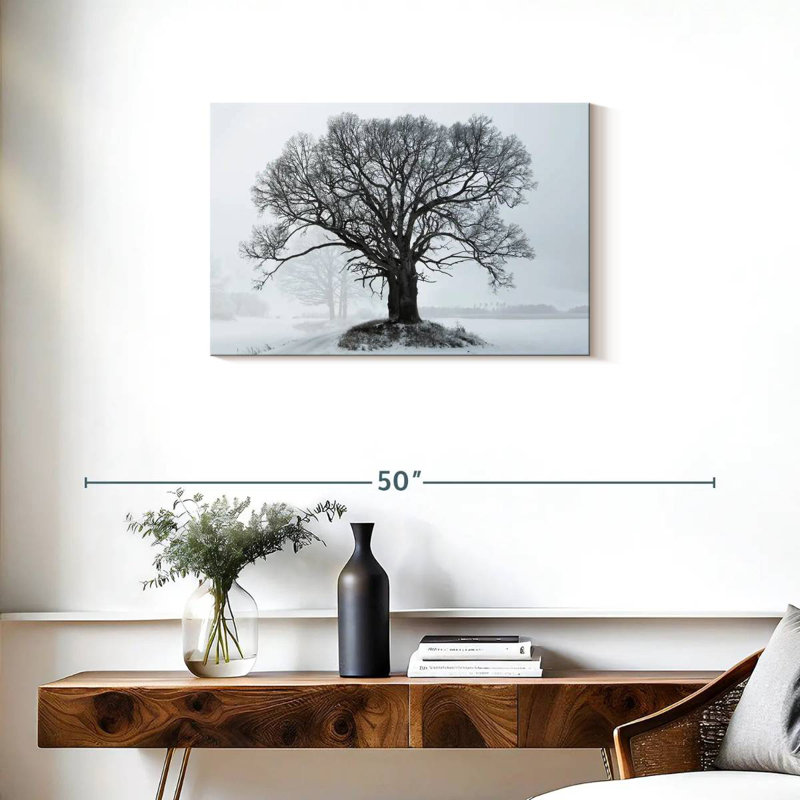 Harnek Oak Tree In Winter, 20" H x 30" W
