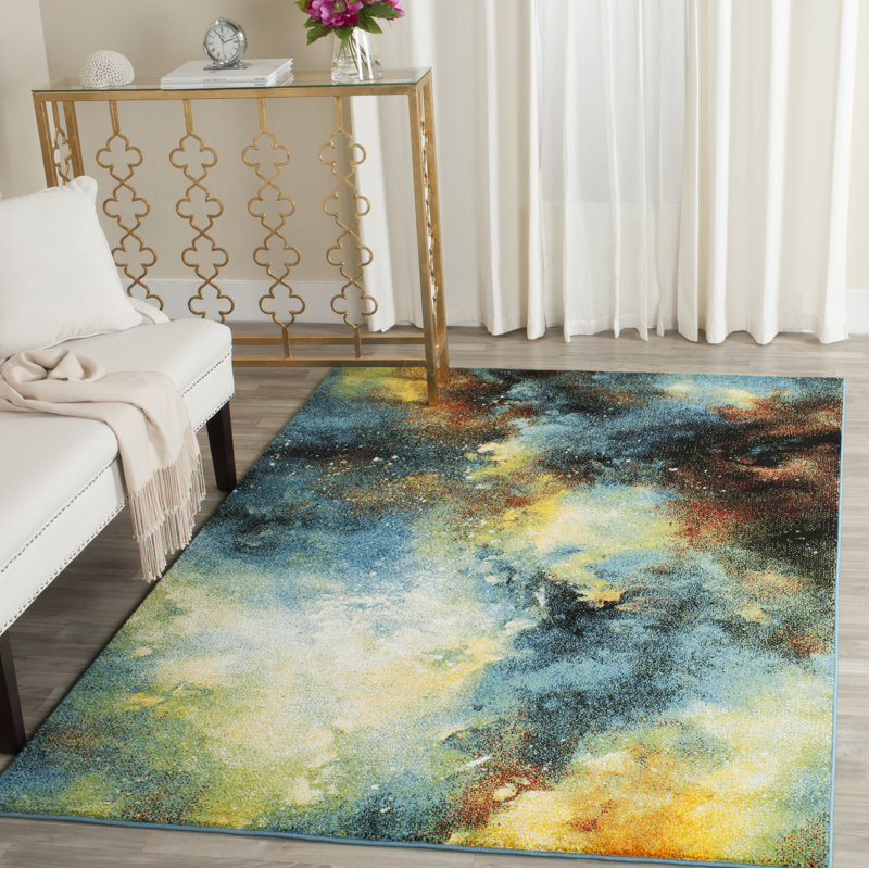 Galaxy Performance Abstract Rug, Rectangle 6'7" x 9'