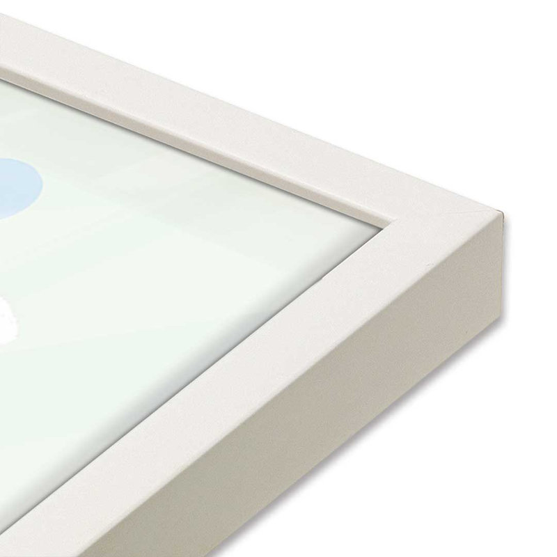 «Hello Little Cutie» par Lisa Larson, reproduction d'art, L 30 x H 40, Impression encadrée, Blanc