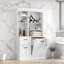 Armoire de rangement de salle de bain 39,30 po avec panier inclinable, grand organisateur autoportant de 70,9 po de hauteur avec tiroirs et tablettes réglables, tour à linge en panneau de fibres à densité moyenne avec poignées en acier