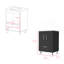 Meuble-lavabo simple Mayora, noir-1467370376