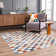 Brunetti Checkered Machine Woven Polyester Area Rug