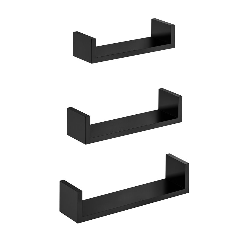 3 Piece Engineered Wood Floating Shelf