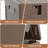 99Gallon Brown Resin Deck Box, Outdoor Storage Box Waterproof Lo...