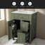 Meuble-lavabo de 24 pouces avec lavabo en céramique, 1 porte à fermeture en douceur, 2 tiroirs à fermeture en douceur et 2 supports de rangement sur la porte-1070390056