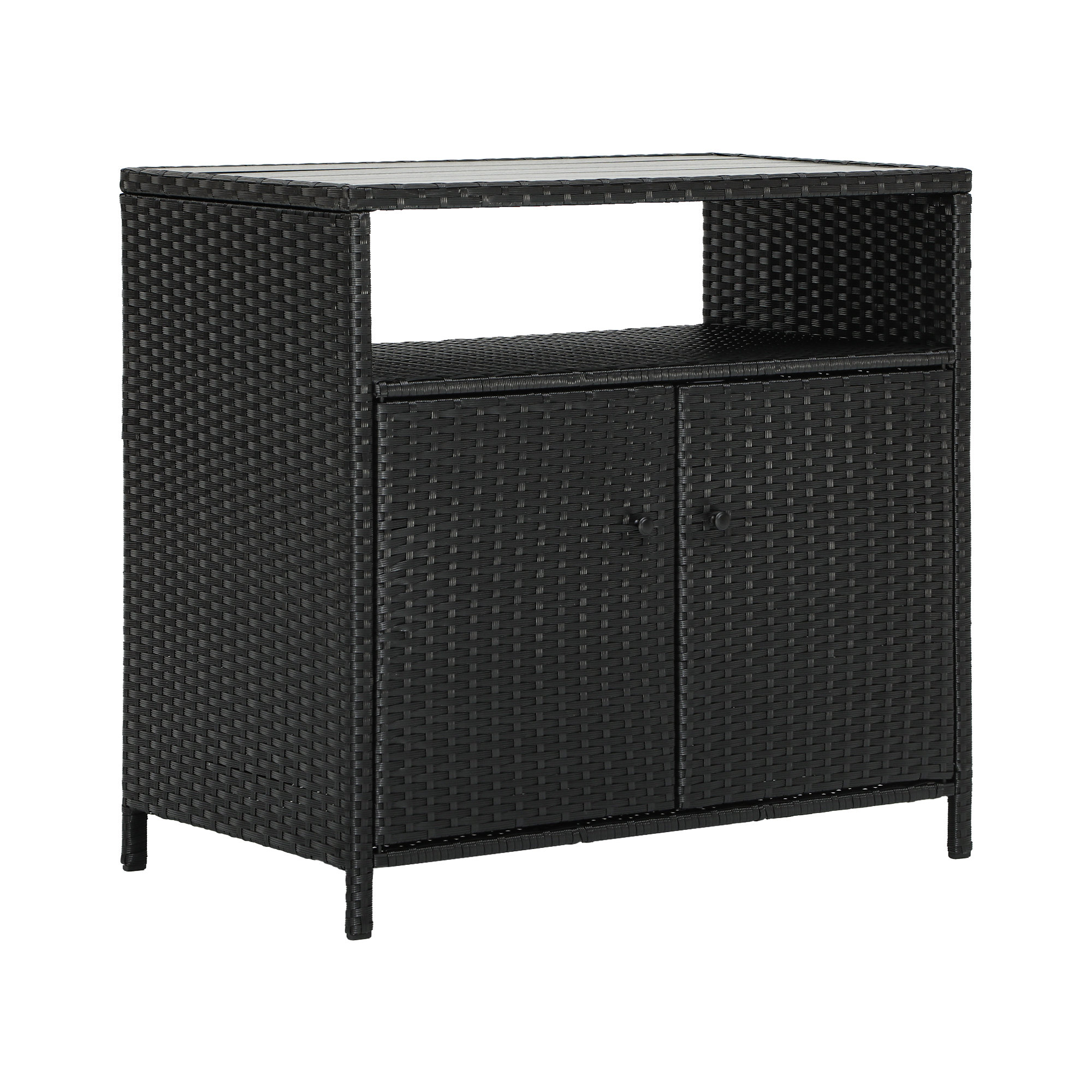 Balconera 107 Gallon Outdoor Wicker Deck Box | Wayfair